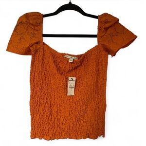 Express Women's Vibrant Orange Blouse